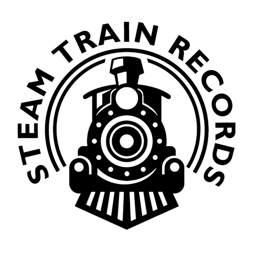 Steam Train Records Reduced Size in Black